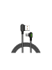 Wisam® 3A USB auf USB-C Schnell-Ladekabel LED, 0.5m (schwarz)
