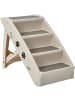 COSTWAY 4-stufig Haustiertreppe in Beige