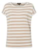 More & More Streifenshirt in cork beige offwhite small yarn stripes jersey