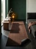 KADIMA DESIGN Teppichläufer Uni Antirutsch pflegeleicht Wohnzimmer Schlafzimmer in Braun