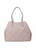 Guess Vikky II - Shopper L mit herausnehmbarer Pouch 40 cm in light beige logo