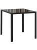 HOMCOM Esstisch in Schwarz 75L x 75B x 75H cm