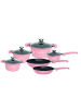 Cheffinger 10tlg. Kochtopf-Set in Pink