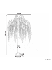 Beliani LED Deko NILLAKA in Silber - (W) 70 x (H) 145 x (L) 70 cm