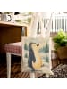 Mr. & Mrs. Panda Tasche Pinguin mHerzieren Design ohne Spruch in Weiß