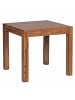 FineBuy Esstisch in Braun / Sheesham / 80x80x76