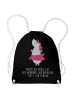 Mr. & Mrs. Panda Stoffbeutel Einhorn Ballerina mit Spruch in Schwarz