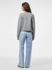 Pieces Strickjacke in Medium Grey Melange