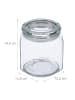 relaxdays 6 x Vorratsglas in Transparent - 1300 ml