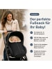 Kinderhaus Blaubär Fellsack für Kinderwagen & Babyschalen Gastein Canvas TOP in Schwarz
