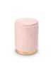 relaxdays Hocker in Altrosa - (H)42 x Ø 32 cm