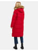 Threadbare Wintermantel THB Arnie Long Padded Coat in rot