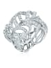 Lulu & Jane Ring aus Metall-Legierung verziert mit Kristallen von Swarovski® in silber