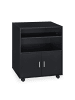 relaxdays Rollcontainer in Schwarz - (B)60 x (H)74 x (T)48 cm