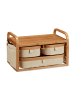 relaxdays Mini-Kommode in Natur - (B)34 x (H)19 x (T)23 cm