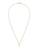 Elli Halskette 925 Sterling Silber mit Smiling Face in Gold