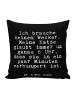 Mr. & Mrs. Panda Kissen Ich brauche keinen Wecker.... mit Spruch in Schwarz