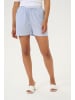 Kaffe Shorts KAelna Regular fit in Chalk/Windsurfer Seersucker