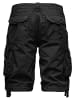 Humy Cargo Shorts Chino Bermuda mit Kordel am Saum A&S in Schwarz