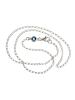 ChainMAGPIE 925 Silber Kinderkette mit hellblauem Swarovski Kristall