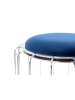 Kayoom Sitzkissen Pouf Comfortable in dunkelblau - silber