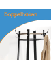 VASAGLE Garderobenständer Barnet in Greige-Schwarz - (B)43 x (H)180 x (T)43 cm