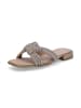 Marco Tozzi Pantolette in beige glitzer