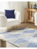 Beliani Kurzflor DATCA in Blau/Beige - (W) 160 x (H) 1 x (L) 230 cm