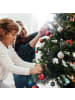 relaxdays 96-tlg. Weihnachtskugeln Set in Schwarz