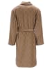 Vossen Bademantel mit Schalkragen in camel