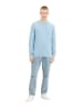 TOM TAILOR Denim Pullover STRUCTURED DOUBLELAYER in Blau