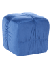 Beliani Pouf TURLEY in Blau - (W) 57 x (H) 38 x (L) 57 cm
