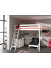 58 aufm Kessel HOCHBETT Katheryn 209x190x215 mit Kommode und Bettsessel Holz Weiß