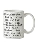 Mr. & Mrs. Panda Kaffeebecher Spruch Affenpinscher Liebe mit Spruch in Weiß