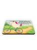 Mr. & Mrs. Panda Magnet Einhorn Radfahrer Design mit Spruch in Weiß