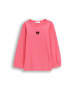 Coccodrillo Geripptes Langarmshirt in rosa