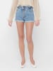 ONLY Kurze Bermuda Denim Jeans Shorts mit elastischem Bund ONLCUBA in Blau-2