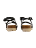 Plakton Leder-Compensated Mules Comba Schwarz