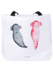 Mr. & Mrs. Panda Stoffbeutel Axolotl Freundin ohne Spruch in Weiß