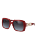 Guess Damen Sonnenbrillen Quadrat Rot