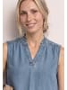 Street One Blusentop mit Rüschen im Denim-Look in Light Blue Washed