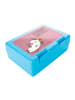 Mr. & Mrs. Panda Bentobox Einhorn Blümchentail Design mit Spruch in Weiß