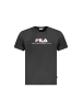 Fila Schwarz Baumwolle Unisex T-Shirt