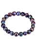 Valero Pearls Armband aus Süßwasser-Zuchtperle mit barockem Design in blau