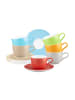 Seltmann Weiden 6er Set Kaffeetassen mit Untertassen Liberty Pure Colors 260 ml in Mixed