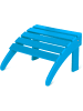 Aspero Adirondack Gartenstuhl mit Fußstütze und Auflage in Blau
