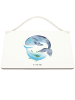 Mr. & Mrs. Panda Deko Schild Walfisch Thunfisch ohne Spruch in Transparent