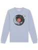 wat? Apparel Sweatshirt Schallplatte in Serene Blue