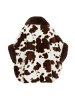 Usha Women Poncho in Braun Wollweiss