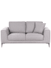 Beliani 2-Sitzer Sofa REINEN in Grau/Schwarz - (W) 174 x (H) 87 x (L) 95 cm